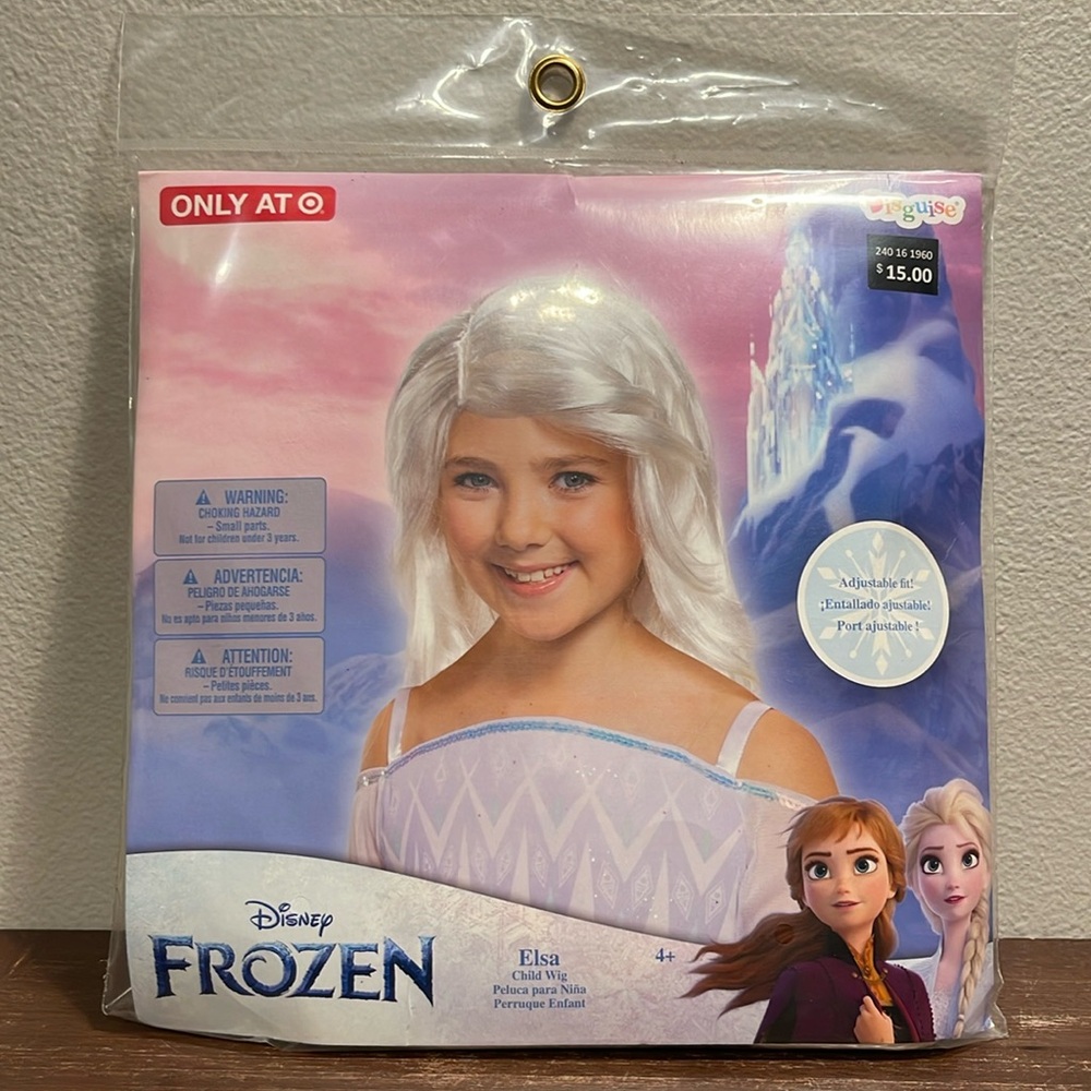 Halloween Disney Frozen Elsa Child Wig